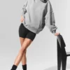 Hazy tröja med hög hals – mörk Athletic Heather Grey
