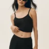 Heatwave-shorts i silke och kashmir med medelhög midja – svart