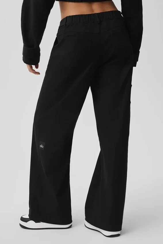 High Road Straight Leg Byxor – Svart