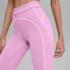 High-Waist 7/8 Heart Throb Leggings – Candy Heart-rosa/vit