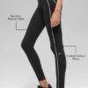 High-Waist 7/8 Heart Throb Leggings – svart/vit