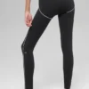 High-Waist 7/8 Heart Throb Leggings – svart/vit