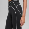 High-Waist 7/8 Heart Throb Leggings – svart/vit