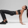 High-Waist 7/8 Heart Throb Leggings – svart/vit