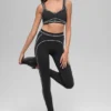 High-Waist 7/8 Heart Throb Leggings – svart/vit