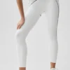 High-Waist 7/8 Heart Throb Leggings – Vit/svart