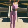High-Waist Airbrush 7/8 Better Together Legging – Candy Heart Pink/Whi