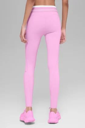 High-Waist Airbrush 7/8 Better Together Legging – Candy Heart Pink/Whi