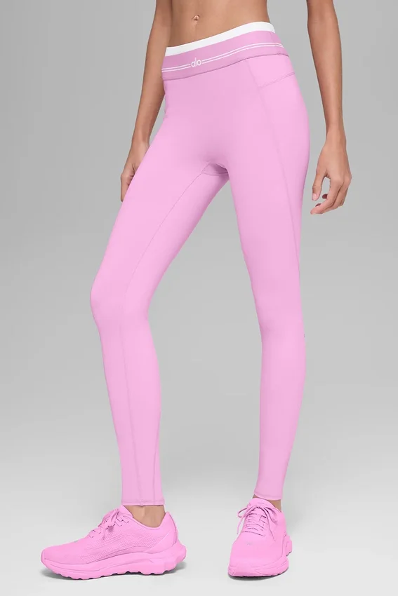 High-Waist Airbrush 7/8 Better Together Legging – Candy Heart Pink/Whi