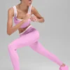 High-Waist Airbrush 7/8 Better Together Legging – Candy Heart Pink/Whi