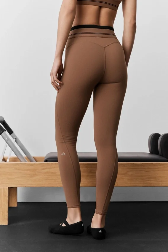 High-Waist Airbrush 7/8 Better Together Legging – solkysst brunt/svart