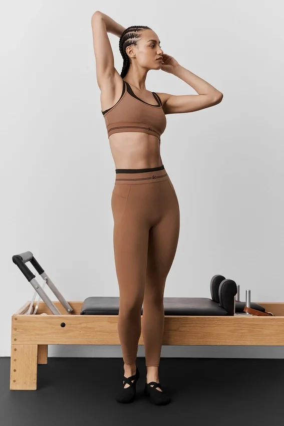 High-Waist Airbrush 7/8 Better Together Legging – solkysst brunt/svart