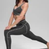 High-Waist Airbrush 7/8 Heart Throb Leggings – antracit/vit