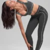 High-Waist Airbrush 7/8 Heart Throb Leggings – antracit/vit