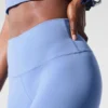 High-Waist Airbrush Airbrush Legging – kristallklart blå