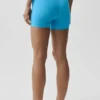 High-Waist Airbrush Better Together Short – azurblå/vit