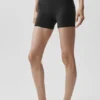 High-Waist Airbrush Better Together Shorts – Svart/Vit
