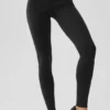 High-Waist Airbrush Fast Track Legging – Black/White