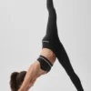 High-Waist Airbrush Fast Track Legging – Black/White