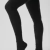 High-Waist Airbrush Goddess Legging – svart