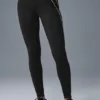 High-Waist Airbrush Heart Throb Leggings – svart/vit
