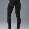 High-Waist Airbrush Heart Throb Leggings – svart/vit