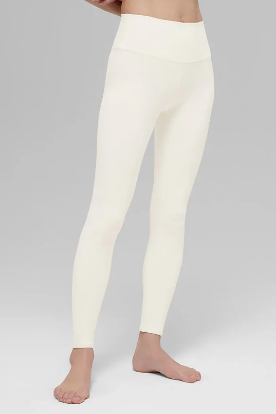 High-Waist Airbrush Legging – Ivory