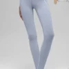 High-Waist Airbrush Legging med hjärtmönster – Winter Frost/Vit