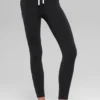 High-Waist Airbrush Race Pace 7/8 Leggings – svart/vit