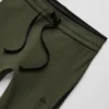 High-Waist Airbrush Race Pace Capri – Green Olive/Black