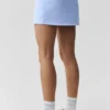High-Waist Airbrush tenniskjol med bra passform – ljus provenceblå