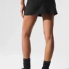 High-Waist Airbrush-tenniskjol med Good Form-passform – svart