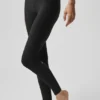 High-Waist Airlift 7/8 Horizon Leggings – svart