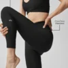 High-Waist Airlift 7/8 Horizon Leggings – svart