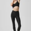 High-Waist Airlift 7/8 Horizon Leggings – svart