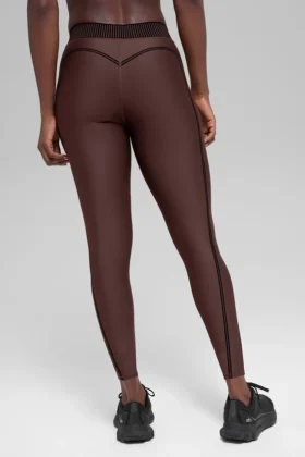 High-Waist Airlift 7/8-Leggings – Brownstone