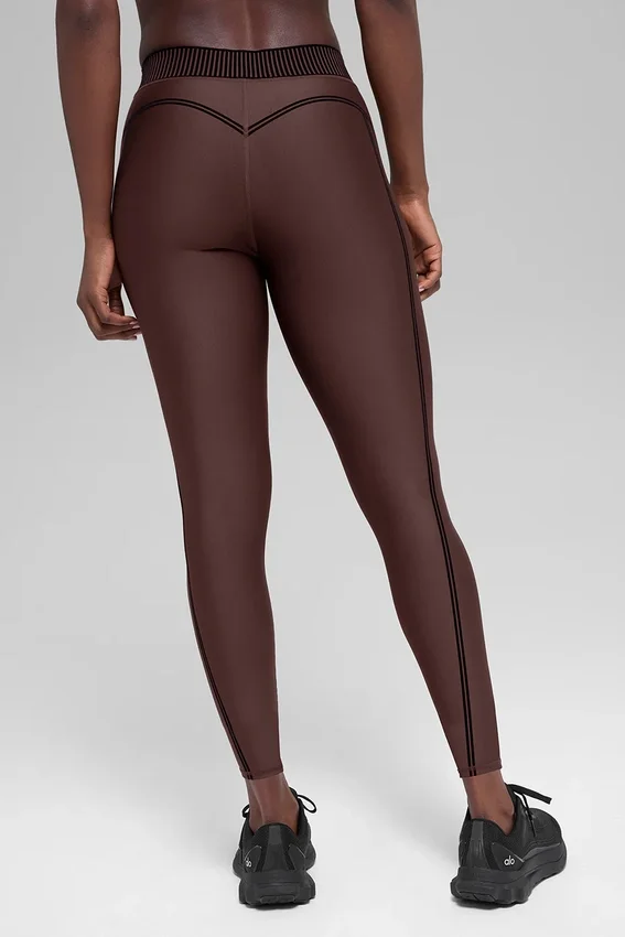 High-Waist Airlift 7/8-Leggings – Brownstone
