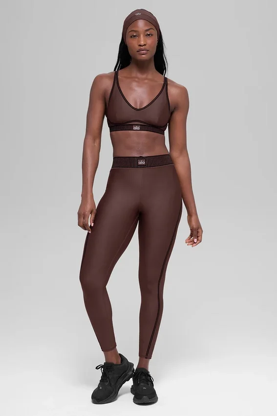 High-Waist Airlift 7/8-Leggings – Brownstone