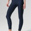 High-Waist Airlift 7/8-Leggings – Navy