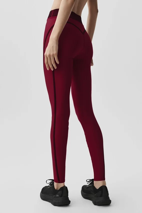 High-Waist Airlift 7/8-Leggings – Summer Romance Red