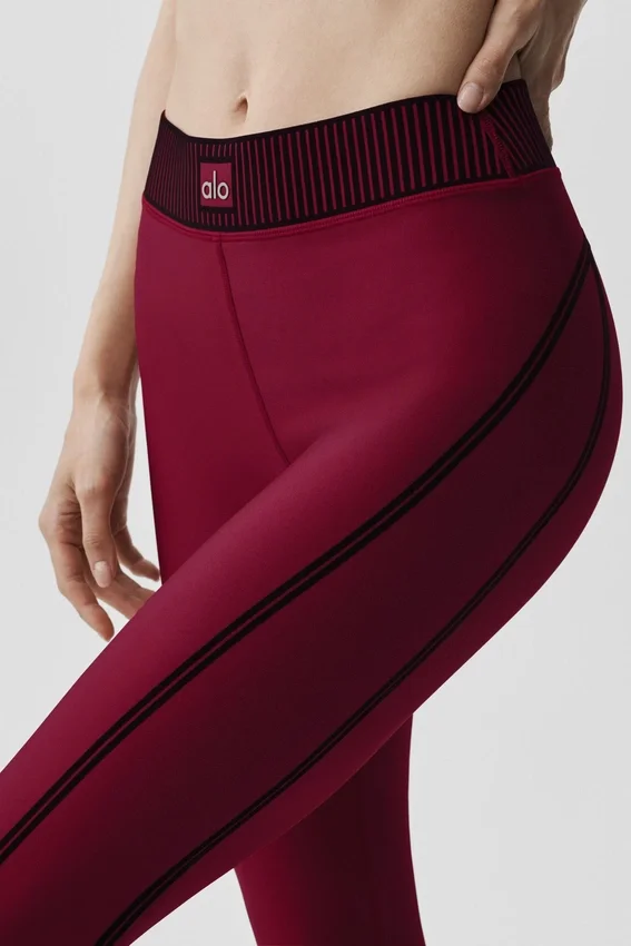 High-Waist Airlift 7/8-Leggings – Summer Romance Red