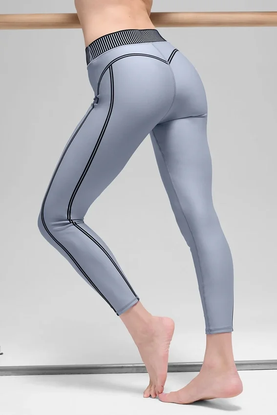 High-Waist Airlift 7/8-Leggings – Winter Frost