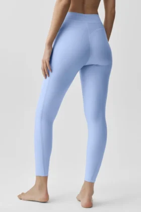 High-Waist Airlift 7/8 Line up Leggings – ljus Provence-blå