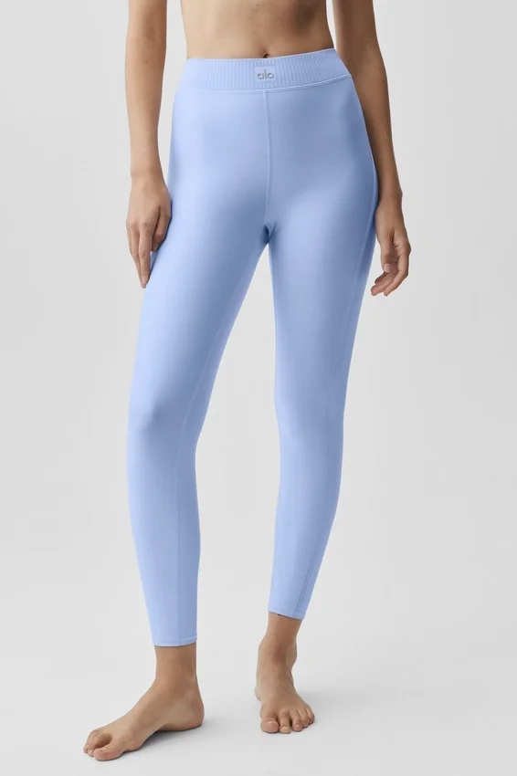 High-Waist Airlift 7/8 Line up Leggings – ljus Provence-blå
