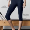 High-Waist Airlift Capri-byxor – marinblå