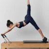 High-Waist Airlift Capri-byxor – marinblå