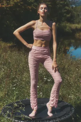 High-Waist Airlift Cherish Legging – Vintage Pink