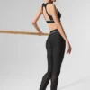 High-Waist Airlift Darling Stirrup Leggings – svart