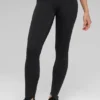 High-Waist Airlift Elongated Leggings – svarta