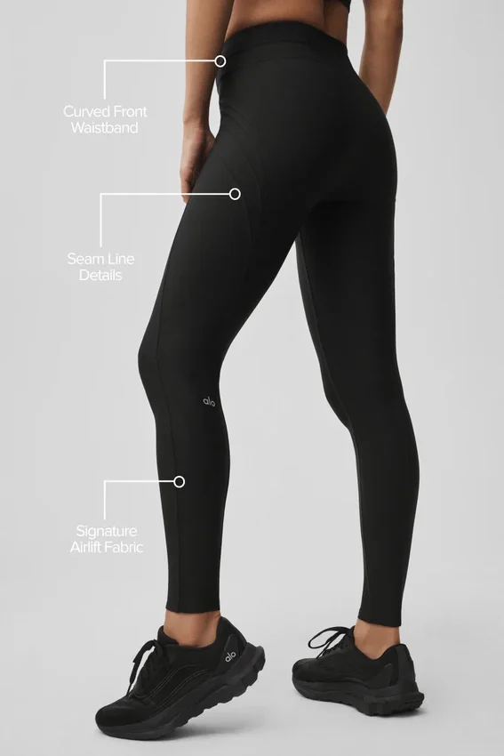 High-Waist Airlift Evolve Legging – svart